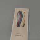 Nightingale Reusable Silicone Straws - Bendy Drinking Straw with Cleaning Brush - Collapsible and Bendable Travel Straw for Kids - Dishwasher Safe, Food-Safe - Set of 6 (Oak Multi)