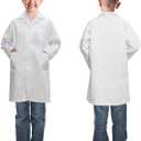 Lab Coat for Kids - White Doctor Coat with Stethoscope Toys Kids Vet Coat, Doctor Dress Up Costume for Toddler Boys Girl (4pcs Set Lab Coat, Kids-XL (Height: 55-59Inch)) 10-11Y
