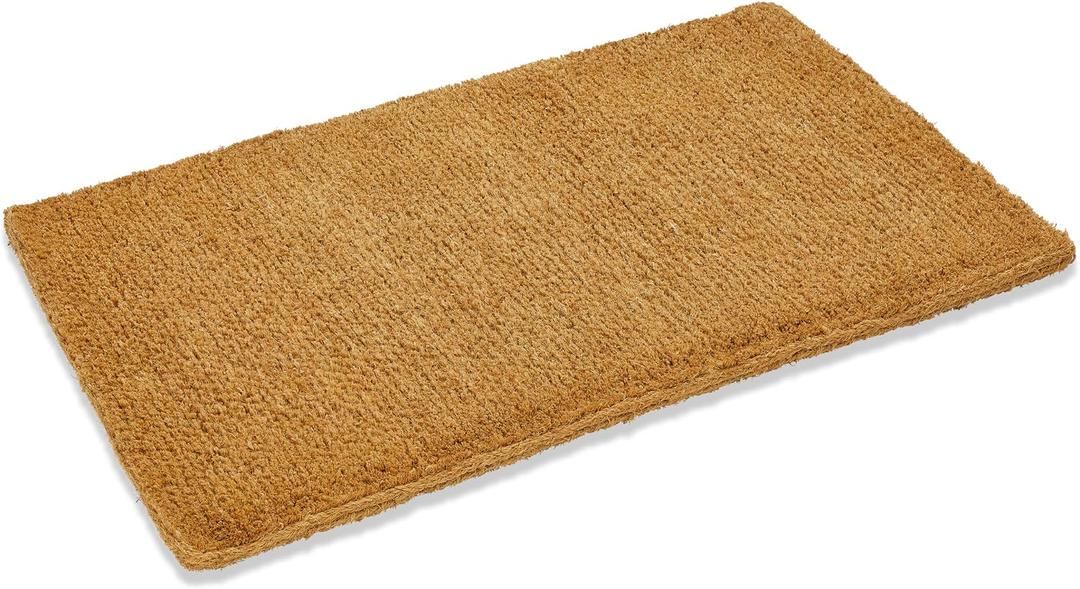 Kempf 2-Inch Thick Coco Coir Door Mat, 36" x 60" - Natural Fiber, Woven-Backed, Heavy-Duty for Indoor/Outdoor Front Door Entryway & Porch