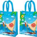 20 Pcs Cartoon Party Favor Bags,Reusable Ocean Girl Gift Non-woven Bags with Handles for Ocean Girl Party Decorations