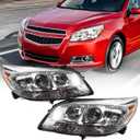 for Chevy Malibu 2013 2014 2015 Pair Headlight Assembly 2016 Malibu Limited Head Light Replacement Halogen Headlamp Left&Right Side 23294938 23294939