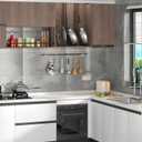 AIZESI 2 Pack Adjustable Tension Curtain Rod 32 to 58 inch, Curtain Rods No Drilling Expandable Spring Loaded Curtain Rods for Windows Doors, Black