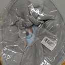 Legigo 5 Pack Thicker Bathroom Toilet Seat Cover Pads- Soft Warmer Toilet Seat Cushion Cover Stretchable Washable Fiber Cloth, Easy Installation Comfortable Toilet Lid Seat Cover(Knitted Style)