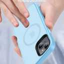 for iPhone 15 Plus&iPhone 14 Plus Phone Case Fits MagSafe 10FT Drop Resistant Matte Skin Feeling Back Cover for iPhone 15 Plus&iPhone 14 Plus CaseLight Blue