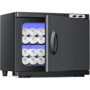 22L Hot Towel Warmer for Spa, Large 2-in-1 Spa Towel Warmers for Facials Esthetician, Towel Warmer Cabinet Towel Heater for Barber, Salon(Black)