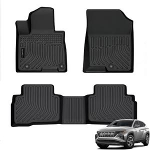 Auxko All Weather Floor Mats Fit for 2026 2025 2024-2022 Hyundai Tucson Hybrid(Not Plug in) TPE Liners All Season Guard Odorless Anti-Slip Floor Mats