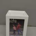 Picture Frame, Integrated Cube Photo Frame for 4 Pictures, 3.5"x5" Picture Frame for Home and Office Decor, Multi-Purpose Photo Box Vase,Table Remote Holder Photo Gifts