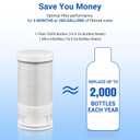 Faucet Mount Water Filter for Kitchen Sink - Dual Mode Water Outlet, Water Filter for Sink Faucet Reduces Chlorine, Limescale, Heavy Metals & Bad Taste with 2 Replacement Filter