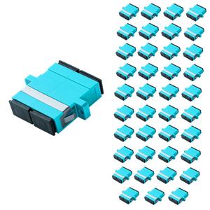 GwliUni 40Pcs SC to SC OM3 Multi-Mode Couplers, Duplex Fiber Optical Adapters Cable Connectors