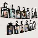 KatchOn, Black Graduation Photo Banner 2025 - Large, 10 Feet | Felt Class of 2025 Banner for Grad Decorations 2025 | Graduation Decorations 2025 | Grad Picture Display