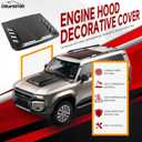 Hood Scoops For Cars, Universal Hood Scoop Hood Vents, Automotive Hood Scoops for Trucks Compatible with Dodge Ram 1500 2500 F150 F250 F350 Toyota Tundra GMC Sierra 1500 2500 Jeep Wrangler