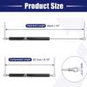 X AUTOHAUX 14 Inch 196N/44Lbs Gas Struts Shocks Lift Supports Lid Stay Black Car RV Cabinet Camper Window Lift Support