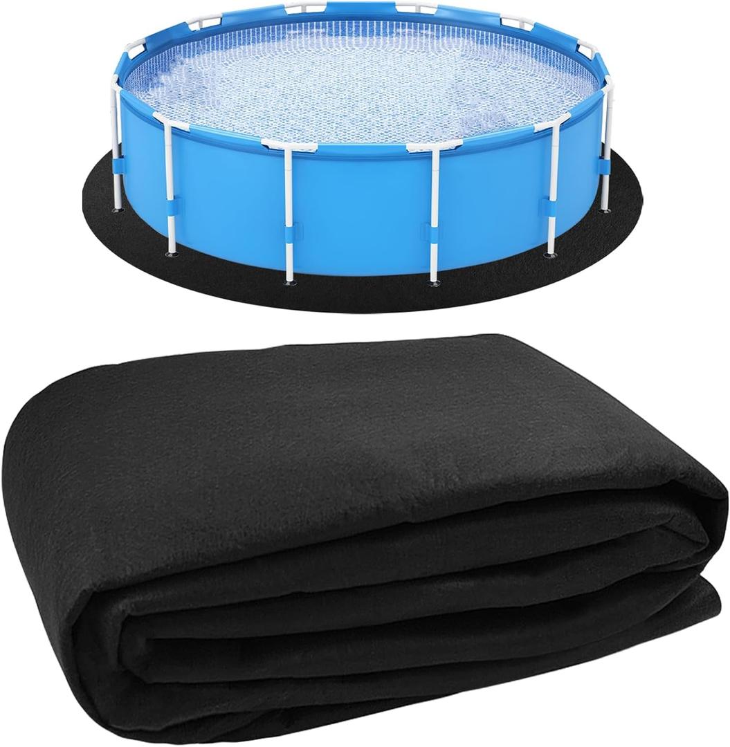 15FT Under Round Pool Pads for Above Ground Pool Liner Pad, 15 FT Under Pool Padding Mats for Pool, Above Ground Pool Blanket - Replacement Pool Liner Pad 15' - Pool Accessories for Above Pools