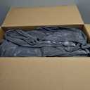 Intex 64417ED 22in Queen Dura-Beam Comfort Plush High-Rise Inflatable Air Mattress with Built in Pump for Travel and Camping, 600lb Weight Capacity (Grey)