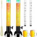 Drink Tower: 1.5L Mimosa Tower Dispenser with Ice Tube, 50oz/1.58 Qt Tabletop Beer Dispense for Home Bars Parties Pubs Restaurants (2PCS)