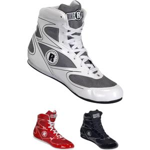 Ringside Undefeated Boxing Shoes, Synthetic Leather Shoes for Men and Women, Lightweight, High-Top Ankle Shoes for Boxing, Workout, Training, and Competition, (2-13) (10, White)