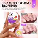 2 x Gelike EC Cuticle Remover Moisturizing Balm: Nail Cream Deep Nourishment for Dry Damaged Cuticles  Long Lasting Hydration  Strengthener and Growth Treatment  Nail Care for Home DIY, 20g