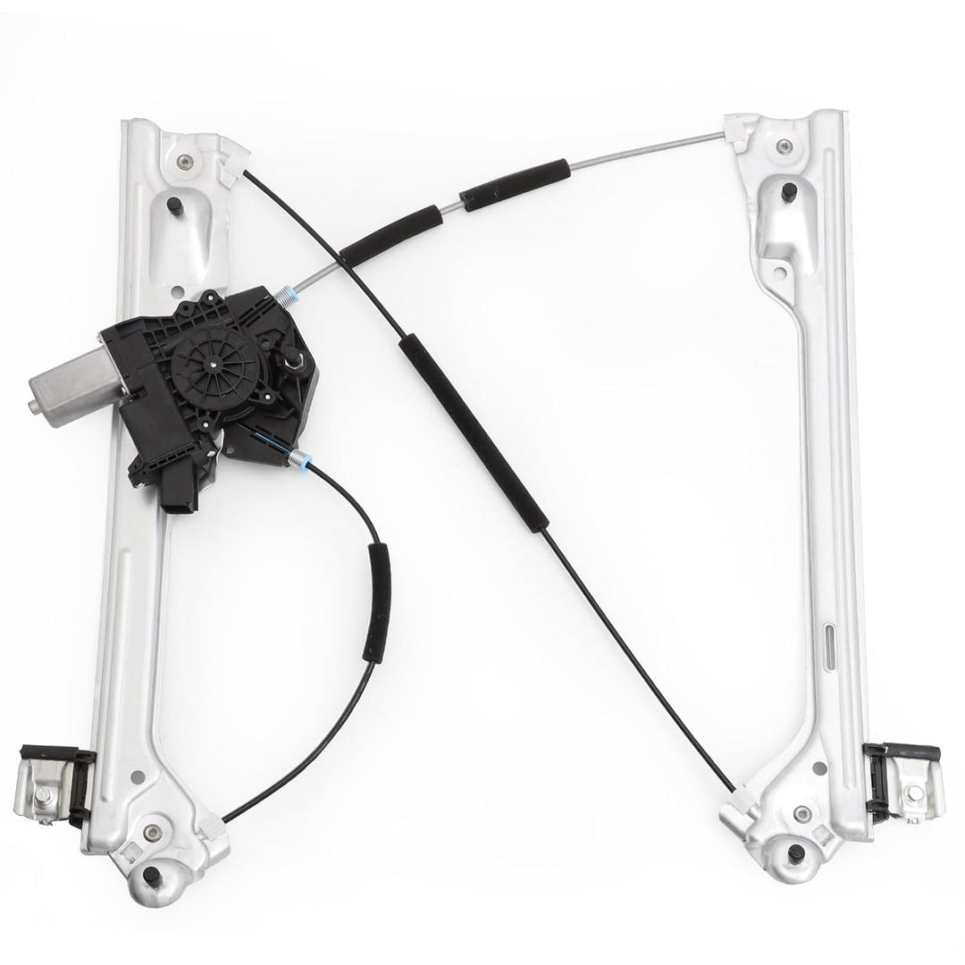 Power Window Regulator with Motor Compatible with 2015-2020 Cadillac Escalade/for GMC Chevy Silverado 2500 HD 3500 HD Suburban Tahoe/Steel/Silvery (751-725)