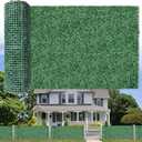 Sunnyglade 40"x120" Artificial Boxwood Roll Panels Privacy Fence Screen | Boxwood Panels UV-Resistant Artificial Privacy Fence Screen, Ivy Leaves Grass Wall Roll Panels for Garden Balcony Patio Decor