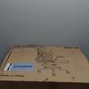 Sweetcrispy Home Office Managerial Executive Chair, Ergonomic Mesh Adjustable Swivel Mid-Back Chair with Comfortable Lumbar Support, Comfy Arms for Bedroom,Study,Student (Black)