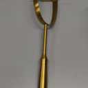 Golden Potato Masher Stainless Steel Heavy Duty Ergonomic Handle for Mashed Potatoes Avocado Ground Beef & Beans Dishwasher Safe Kitchen Tool(Sharp Tail Style)