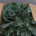 Christmas Planter Filler Tree Outdoor Prelit 2 Pack, 24" Urn Fillers for Porch Planters Pathway Battery Operated Light Red Berry Pine Cone, Xmas Greenery Outside Decorations