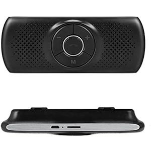 Riloer Wireless Bluetooth Car Kit, Handsfree Speakerphone Multipoint Sun Visor Speaker, Support Siri Google Assistant TF Card, Car Speaker for Safe Driving
