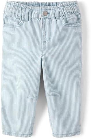 The Children's Place Baby Girls' and Toddler Barrel Leg Jeans Size 4T