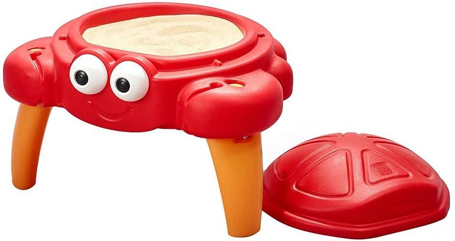 Step2 Crabbie Sand Table, Kids Sand Activity Sensory Table, 4 Piece Accessory Kit, Toddler Summer Outdoor Toys, Ages 1.5 - 6 Years Old