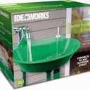 2-in-1 Outdoor Water Fountain and Faucet, Green