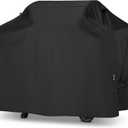 Unicook Grill Cover 55 Inch for Outdoor Grill, Heavy Duty Waterproof BBQ Cover with Side Handles and Air Vents, Weather Resistant, Compatible with Weber Charbroil Nexgrill Kenmore Gas BBQs, Black