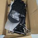 Wheelchair Elevating LegrestsWheelchair Legrest AssemblyPadded Calf PadsUniversal Wheelchair Replacement PartsBlack1 Pair(Black+Leg pad)