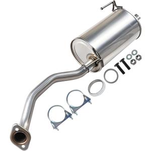 Exhaust Muffler Compatible with 2014-2018 Nissan Versa Note 1.6L, Free Gasket, Hanger and Bolts & Nuts Included, Direct-Fit Replacement