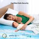 Marsail 3 Inch Twin XL Gel Memory Foam Mattress Topper, Cooling Gel Foam Mattress Topper for Pressure ReliefVentilated Design Soft Bed Topper in a Box, CertiPUR-US Certified