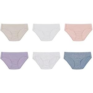 Hanes Women's Organic Cotton Panties Pack, ComfortSoft Underwear, 6-Pack (Colors May Vary) Size 7/L