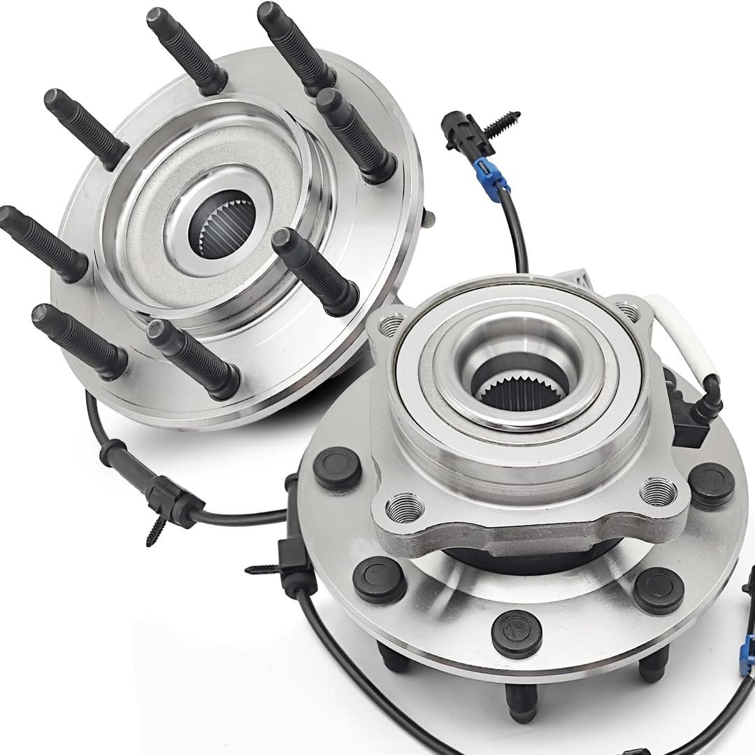 Pair 515086 Front Wheel Bearing Hub Assembly Compatible with Chevy Avalanche Silverado 1500 HD 2500 Classic 2001-2006 Suburban, for GMC Sierra 1500 2500 Classic 2007 Yukon XL 2500, 8 Lugs w/ABS