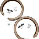 Rear Parking Brake Shoes Sets Compatible with Chevrolet ASTRO AVALANCHE EXPRESS SILVERADO SUBURBAN 1500 2500 1999-2014 TAHOE TRAILBLAZER SSR Compatible with Chevy Replacement for 781PG