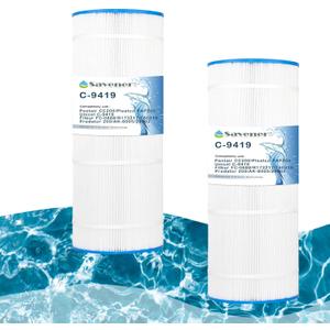 Savener C-9419 CC200 Pool Filter Cartridge, Replaces Pentair CC200, R173217, 160318, PAP200, Unicel C-9419, Filbur FC-0688, AK-8005, 29902, Predator 200, 200 Sq. Ft, Pack of 2