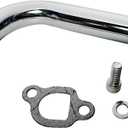 Exhaust Headers Pipe Kit For Predator 208cc 212cc Go Kart,Mini Bike,Compatible with Honda GX160 GX200,Coleman CT200U CT200EX MB100(Chrome)