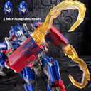 QCCX Car Robot Toys, Deformation Toy Cars, Action Figure with Two Extra Interchangeable Head - Part of Alloy