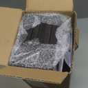 WOPITUES Wood Floating Shelves Set of 6, Shelves for Wall Decor, Farmhouse Shelf for Bedroom, Bathroom Storage Shelves, Book Shelves for Living Room, Dark Brown (16.5 Inch)