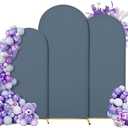 SUKAIKEQA 3-Piece Arch Cover Bundle – 7.2FT, 6.6FT & 6FT Stretch Spandex Backdrop Set – Wedding, Birthday & Photo Booth Arch Covers for Every Event