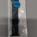 Sport Solo Loop Compatible with Apple Watch Band 41mm 40mm 38mm Women Men,Adjustable Magnetic Stretchy Nylon Braided Wristband for iWatch Series 9 8 7 SE SE2 6 5 4 3 2 1 Band,Blue Camouflage