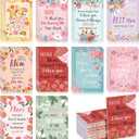 Eaasty 50 Pack Mother's Day Gifts Bulk Mini Notebooks for Women, Small Journal with Floral Design, Pocket Notebook with Lined Pages, Inspirational Pocket Notepad for Mom, Birthday, Office, Travel