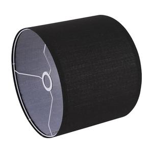 Small Lamp Shade, Black Drum Lampshade 8.7''Top X 8.7'' Bottom X 7.9'' High, Replacement Lamp Shade Natural Linen Hand Crafted for Table Lamps Floor Lamps, Chandelier Lamp, Easy Assembly Required