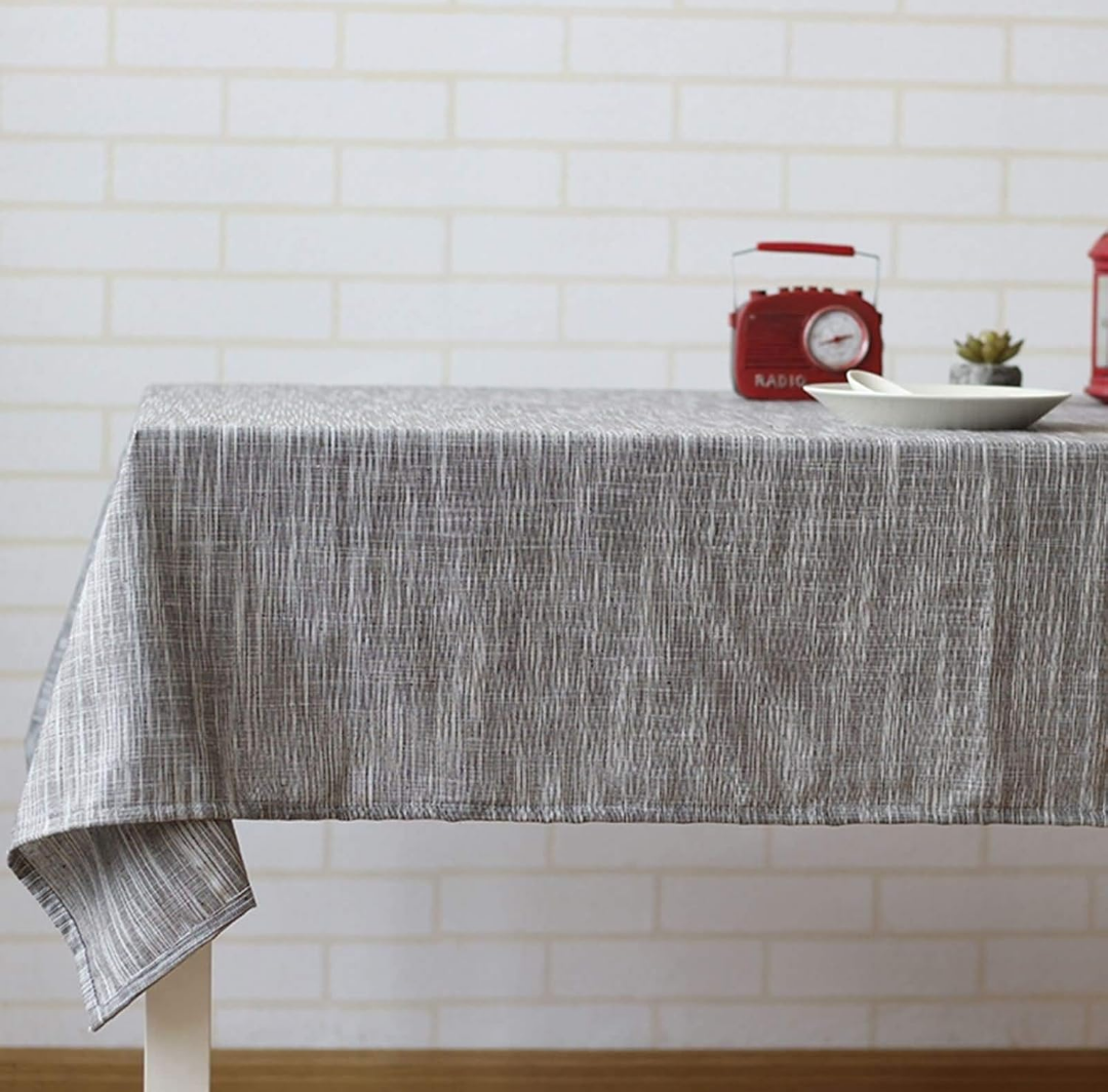 Arlee Home Fashions Table Trends Tablecloth - Sarah Stripe 57  in x 70 in