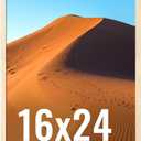 LaVie Home 16x24 Picture Frame for Wall Display, 16x24 Oak Picture Frame with HD Plexiglas, 16 x 24 Poster Frame 1 Pack, Display Frame for Vertical or Horizontal, Classic Collection