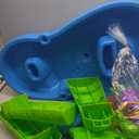 Step2 Rain Showers Splash Pond Water Table, Kids Water and Sand Activity Sensory Playset, Summer Outdoor Toys, 13 Piece Water Toy Accessories, For Toddlers 1.5+ Years Old, Blue & Green