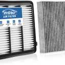 Engine+Cabin Air Filters Fit Honda Civic 22-26, Accord 23-25, CR-V CRV 23-26 (ALL ONLY FIT 1.5L, Not for Hybrid 2.0L) Engine Filter Replace Cabin Filter Accessories# CF11182 17220-64A-A00