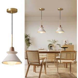 7.7'' Concrete Pendant Lights Kitchen Island Hanging Lights Unique Pinecone Lampshade Industrial Chandelier Nordic Cement Pendant Light for Dining Room,Bedside,Kitchen,Hallway,1Pcs,White (7.7 in)